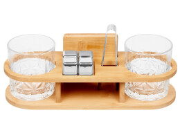 Master of Wine Набор для виски на бамбуковой подставке "Boulevardier" (Р)