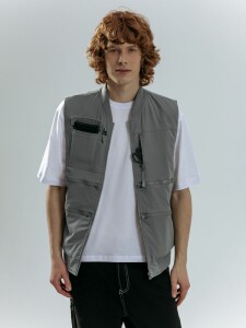 Hard Work Жилет Hard Work, серый