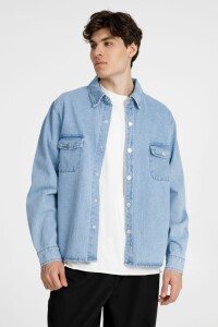 andor Куртка джинсовая O3, голубая