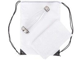 Разное Спортивный набор с бутылкой и полотенцем «Beginner», белый