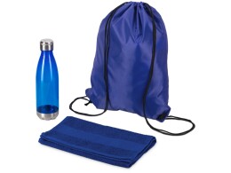 Разное Спортивный набор с бутылкой и полотенцем «Beginner», синий