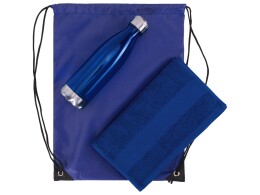 Разное Спортивный набор с бутылкой и полотенцем «Beginner», синий