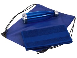 Разное Спортивный набор с бутылкой и полотенцем «Beginner», синий