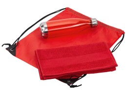 Разное Спортивный набор с бутылкой и полотенцем «Beginner», красный