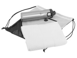 Разное Спортивный набор со стальной бутылкой и полотенцем «Advanced», белый