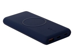 Evolt Внешний беспроводной аккумулятор c QC/PD "Reload", 10000 mAh, темно-синий (Р)