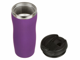 Разное Термокружка "Double wall mug C1", soft touch, 350 мл, фиолетовый (Р)