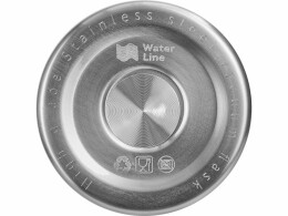Waterline Вакуумная термокружка "Decart", 450 мл, тубус, серебристый (Р)