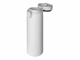 Waterline Вакуумная термокружка Waterline с медной изоляцией «Bravo», 400 мл, тубус, белый (Р)
