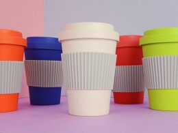 Разное Термокружка "Muffin" из натуральных волокон, зеленое яблоко (Р)