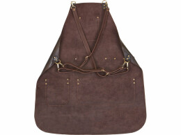 Разное Набор: фартук из натуральной кожи в тубусе, темно-коричневый