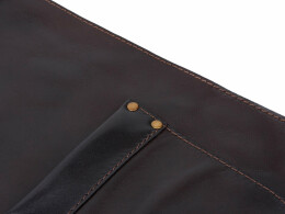 Разное Набор: фартук из натуральной кожи в тубусе, темно-коричневый