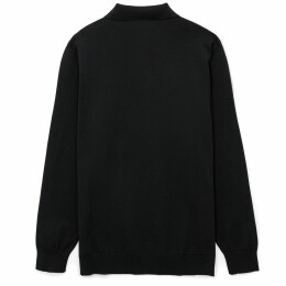 Molti Рубашка поло мужская с длинным рукавом Terrazzo, черная