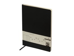 Bruno Visconti Скетчбук "Sketch & Art" в мягком переплете 179х250 мм, 80 л. бежевой бумаги 100 гр., черный