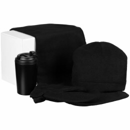 Разное Набор Fleecy с термостаканом, черный