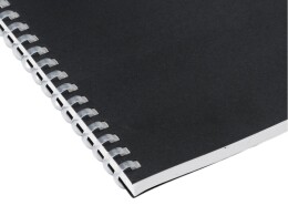 YoonY Блокнот на мягкой спирали А5 "Sahara", 60 листов 70 гр/м2, черный