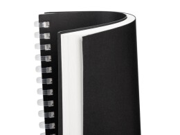 YoonY Блокнот на мягкой спирали А5 "Sahara", 60 листов 70 гр/м2, черный