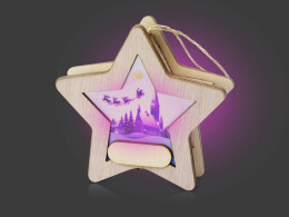 Разное Подвеска с подсветкой, звезда (Р)