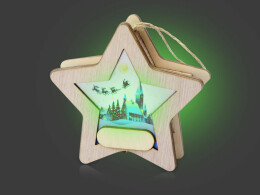 Разное Подвеска с подсветкой, звезда (Р)