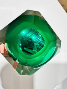 Разное Оформительский шар Finery, 10 см, глянцевый зеленый