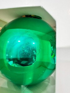 Разное Оформительский шар Finery, 10 см, глянцевый зеленый