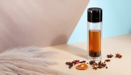 mid-oceangift Заварочный термос "Press" 400 мл, серебристый черный