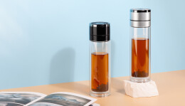 mid-oceangift Заварочный термос "Press" 400 мл, серебристый черный