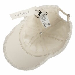 Manevr Бейсболка Oblako, утепленная, молочно-белая