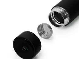 Разное Термос FAMILY MARK LED, soft touch (Чёрный)