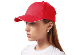 U Basic Бейсболка «Cancun», красный/белый