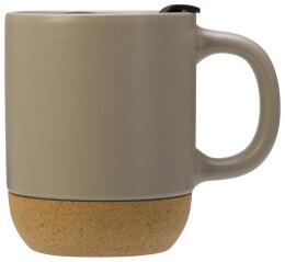 Разное Кружка Denpasar с пробковым дном и крышкой, цветная с двух сторон, бежевый (Р)