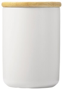 Eat&Bite Кружка с ручкой и крышкой из каучукового дерева Jeny, белый