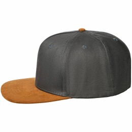 Molti Бейсболка Foreside с прямым козырьком, серая с коричневым