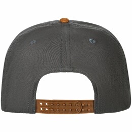 Molti Бейсболка Foreside с прямым козырьком, серая с коричневым