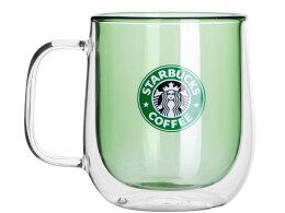 Eat&Bite Select Цветная кружка Ubud с двойными стенками, зеленый (тампопечать)