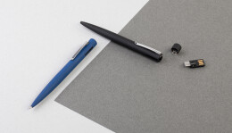 mid-oceangift Ручка шариковая "Secret" с флеш-картой OTG 32Gb (USB2.0/Type-C), покрытие soft touch