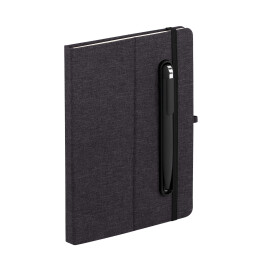 WOWNOTE Блокнот "Magnet" с ручкой Jupiter на магните, с подставкой под смартфон черный