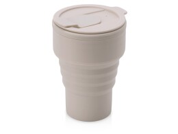 Tour de Grass Силиконовый складной стакан "GoCup", бежевый