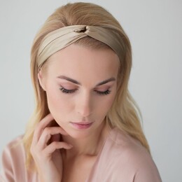 Tkano Повязка для волос Essential, бежевая