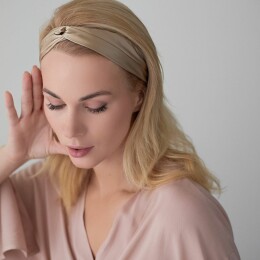 Tkano Повязка для волос Essential, бежевая