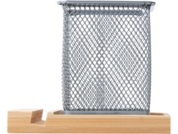 Разное Подставка для ручек и телефона "Fika", натуральный/серый