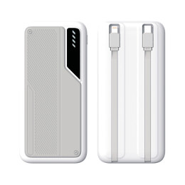 mid-oceangift Зарядное устройство "Connect" 10000 mAh со встроенными Type-C/Lightning кабелями