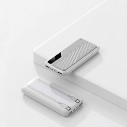 mid-oceangift Зарядное устройство "Connect" 10000 mAh со встроенными Type-C/Lightning кабелями