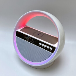 mid-oceangift Bluetooth колонка "Smart Orb" 5Вт с беспроводным (15W) ЗУ, лампой, часами, FM радио