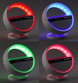 mid-oceangift Bluetooth колонка "Smart Orb" 5Вт с беспроводным (15W) ЗУ, лампой, часами, FM радио