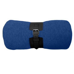 Happy gifts Плед "Belt"; синий; 130 х 180 см; 100% акрил, с поясом