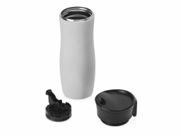 Waterline Вакуумная термокружка с кнопкой Streamline, Waterline, soft-touch, тубус, серый