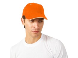 US Basic Бейсболка "New Castle" 6-ти панельная, оранжевый/белый