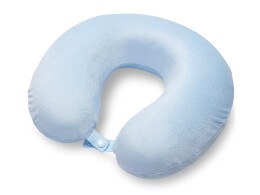 Разное Подушка Basic из микрофибры с эффектом памяти U-shape, небесно голубой NEW