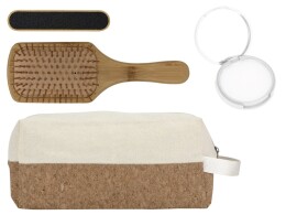 Разное Подарочный набор с пилкой, бальзамом и расческой, белый